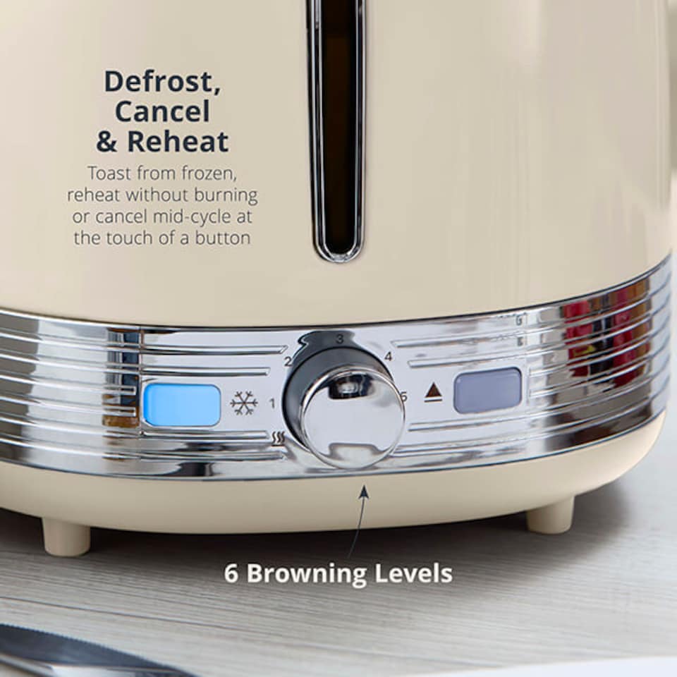 image 1 of Swan Retro Revive Cream 2 Slice Toaster