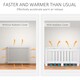 image 3 of HOMCOM Radiator Cover Painted Slatted MDF Cabinet Lined Grill 112x19x81cm