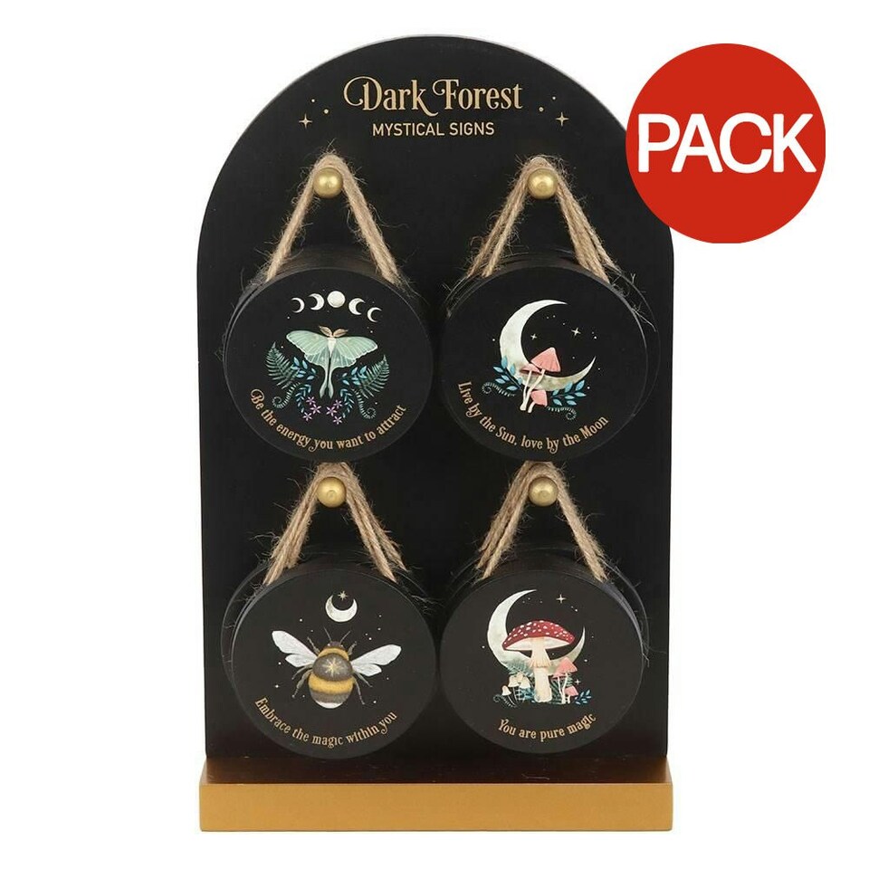 image 1 of Something Different Dark Forest Door Sign (Pack of 24) - Black - One Size