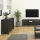 image 6 of Barcelona Sideboard 2 Doors 3 Drawers in Matt Black