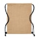 image 4 of MidOcean Fukuro Jute Drawstring Bag - Beige - One Size Brown