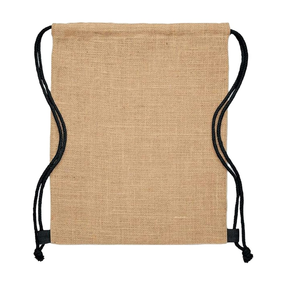image 1 of MidOcean Fukuro Jute Drawstring Bag - Beige - One Size Brown