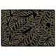 image 1 of Lined Flower Print (Rug) Black | XL: 160x230cm