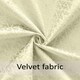 image 4 of Temple Velvet Ring Top Blackout Curtains - 168cm x 183cm - Cream
