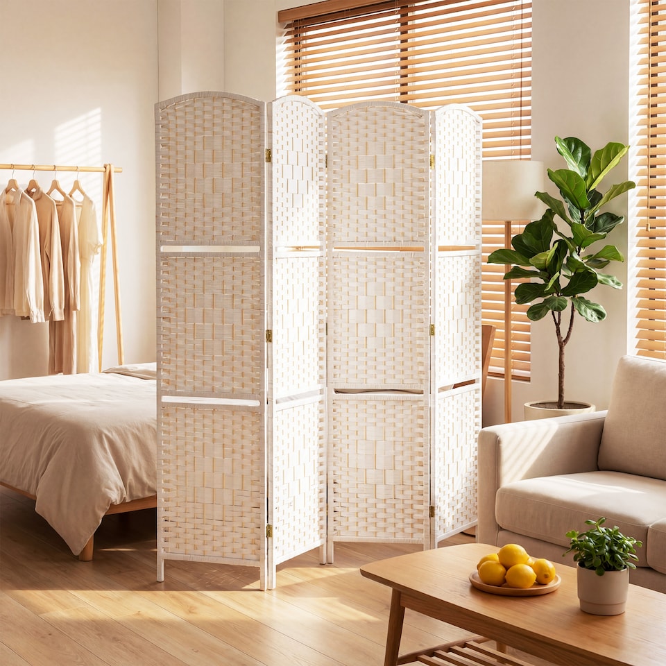 image 1 of HOMCOM Freestanding Privacy Screen, 160 x 170cm