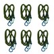 image 1 of 48" Bungee Strap with Aluminium Carabiners Hook Tie Down Fastener Holder 6pc