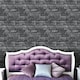 image 2 of Fine Decor Brick Effect Wallpaper - Charcoal - 32.8ft x 20.5in Blue