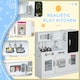 image 4 of AIYAPLAY Play Kitchen, Pretend Toy Kitchen with Toy Phone, Chalkboard, White | White | White
