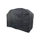 image 6 of Black Charcoal Grill BBQ Trolley Wheels Two Arm Garden Smoker Shelf Side Steel With Cover