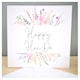 image 1 of Happy Hen Do  Greeting Card - Pretty Pastel Floral Wildflower Design Bachelorette