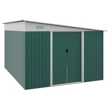 Outsunny 11.3x9.2ft Garden Storage Shed with Sliding Doors and 2 Vents