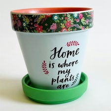 Love Plants Pot Ceramic Growing Garden Home Is Where My Plants Are N/A