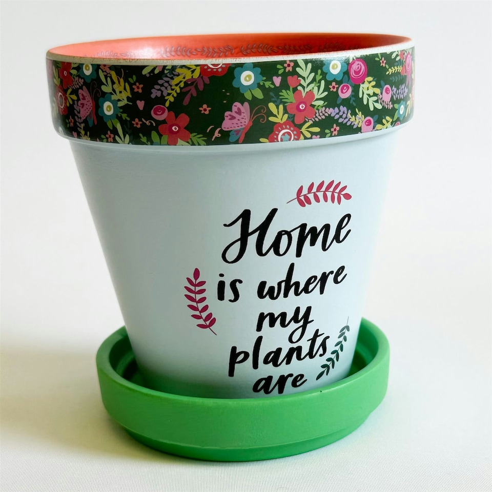 Love Plants Pot Ceramic Growing Garden Home Is Where My Plants Are N/A