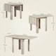 image 7 of HOMCOM Folding Dining Table Extendable Kitchen Table Drop Leaf Table for 2-4