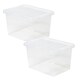 image 3 of 1 x 20L Strong Clear Multipurpose Transparent Storage Container Complete With Lid Ideal For Home & Office Use Clear