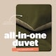 image 4 of Silentnight 10.5 Tog Seersucker Coverless Duvet and Pillowcase Set N/A | Olive/Natural | King
