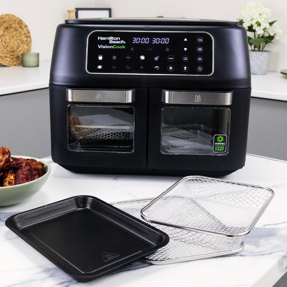 image 1 of Hamilton Beach VisionCook 11L Digital Dual Air Fryer Oven