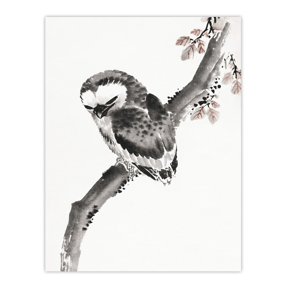image 1 of Owl 1841 Album Of Sketches Japanese Wall Art Print Hokusai 24x32"