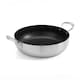 image 4 of Samuel Groves Classic Non-Stick Stainless Steel Triply 26cm Chefs Pan with Side Handles