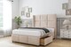 image 3 of Sloomy Beaumont Sand Naples Divan Bed With Mattress No Drawers With 54" Wingback Headboard & 12" Matching Footboard 4' Small Double | Cream | Sand | Small Double | 1