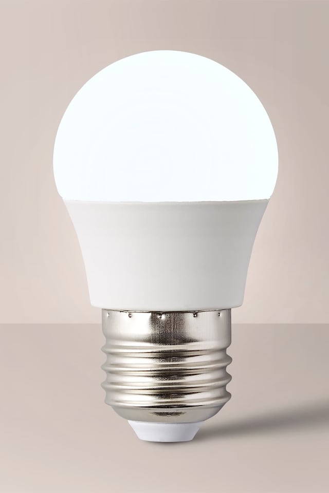 image 1 of ValueLights E27 Pack of 5 4W Globe Cool White LED Bulbs