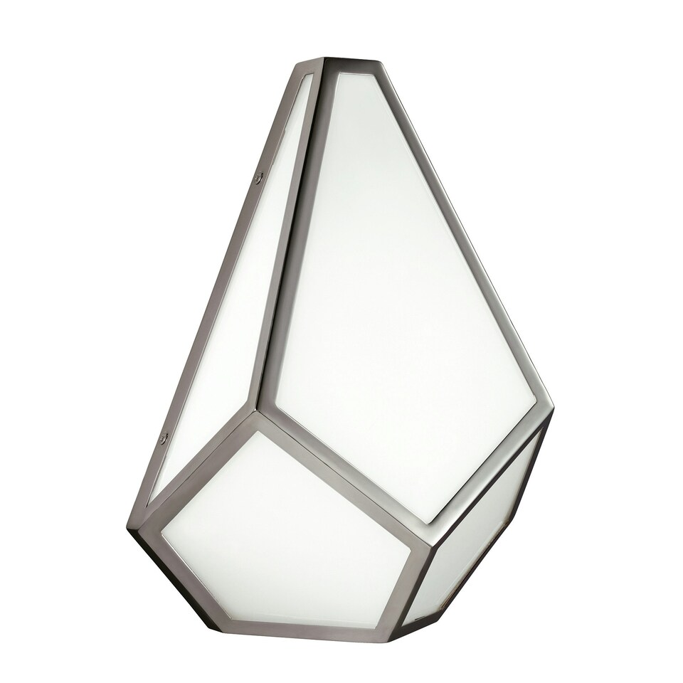 Diamond 1 Light Indoor Wall Light Polished Nickel, E27