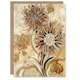 image 1 of Abstract Earthy Wildflowers Floral Mandala Her Birthday Card