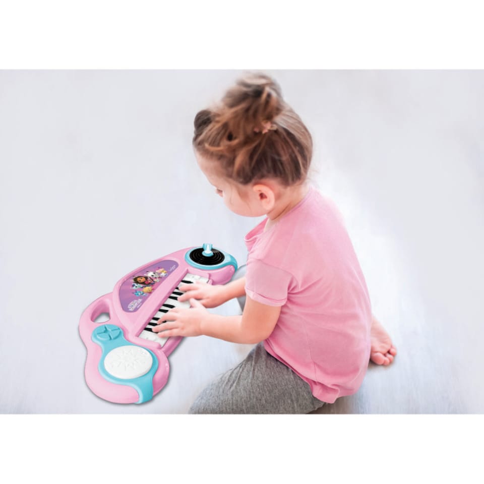 image 1 of Lexibook K704GDH Gabby's Dollhouse Electronic Keyboard with Lights & Microphone