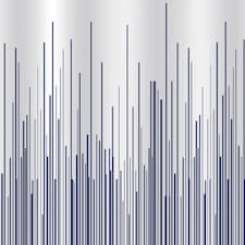 Showerdrape City White & Navy Shower Curtain | Grey | Navy | 1