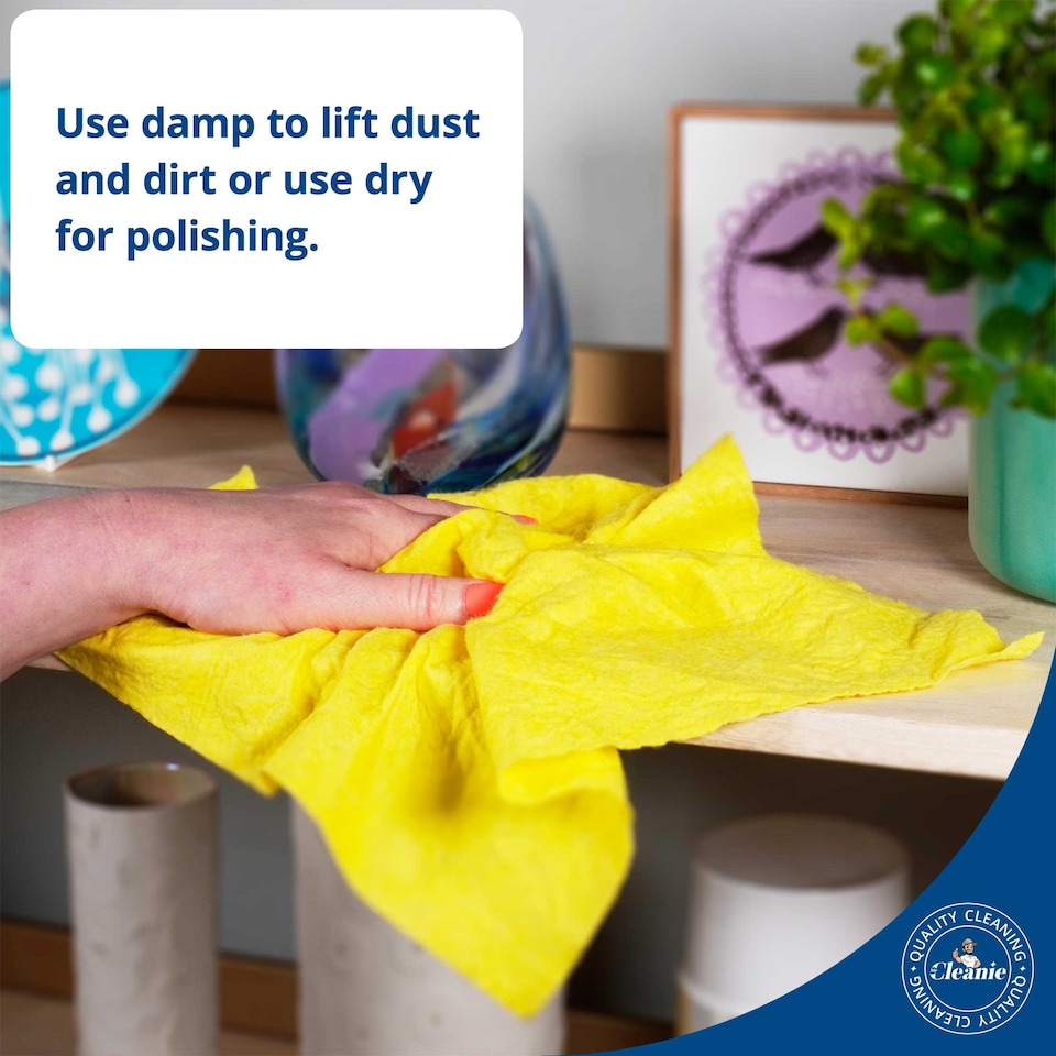 image 1 of Mr Cleanie All-Purpose Absorbent Household Cleaning Cloth Washing Up Dusting 3-Pack