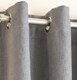 image 3 of Enhanced Living Vogue Grey Silver 90 x 108 inch (229x274cm) Eyelet Thermal Noise reducing Dim Out Curtains (PAIR)