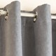 image 3 of Enhanced Living Vogue Grey Silver 90 x 108 inch (229x274cm) Eyelet Thermal Noise reducing Dim Out Curtains (PAIR)