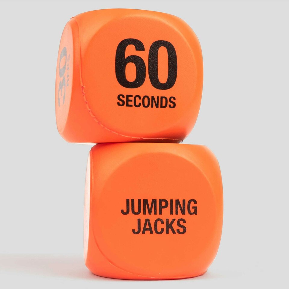 image 1 of Fitness Routine Exercise Dice - Orange