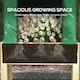image 9 of Outsunny Wooden Raised Planter with PE Greenhouse Cover and Bed Liner