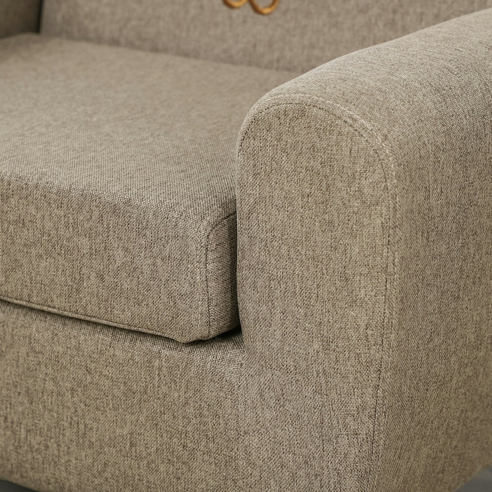 image 1 of HOMCOM Kids Sofa Children Armchair Toddler Chair Ear Modeling Bedroom Brown | Brown | Chair