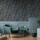 image 1 of Fresco Liquid Black & Copper Wallpaper | Black | Copper | 10m Length x 52cm Width