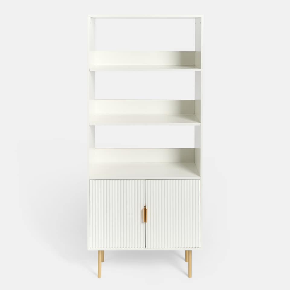 image 1 of OHS Ribbed Display Unit Modern Drawer Cabinet Shelf Storage