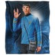 image 1 of Star Trek Silky Spock Supersoft Blanket | Black | Black/Blue | One Size | 1