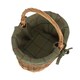 image 4 of Small Lined Country Oval Wicker Shopping Basket Multi | Garden Rose | S