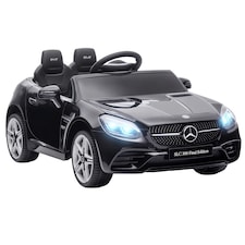 AIYAPLAY Benz SLC 300 Licensed 12V Electric Car for Kids, Kids' Electric Ride on with Parental Remote, Music Lights, Suspension Wheels for 3-6 Years, Black