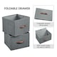 image 5 of Yaheetech Wide Fabric Organizer with 5 Drawers Dark Grey Grey | Dark Grey