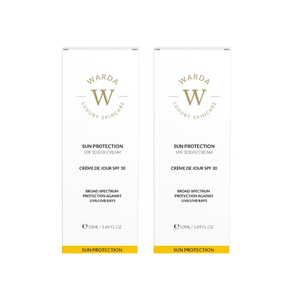 image 1 of Warda Luxury Skincare 2 X Sun Protection SPF 30 Day Cream 50ml