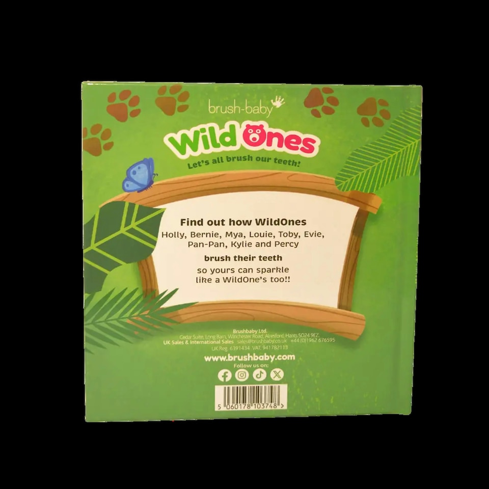 image 1 of Brush Baby The WildOnes™ Toothbrushing Book For Toddlers & Kids