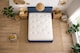 image 3 of Blue Jin Plush Lined  4ft6 Double  Divan Bed Set Headboard & Footboard - 4 Drawers