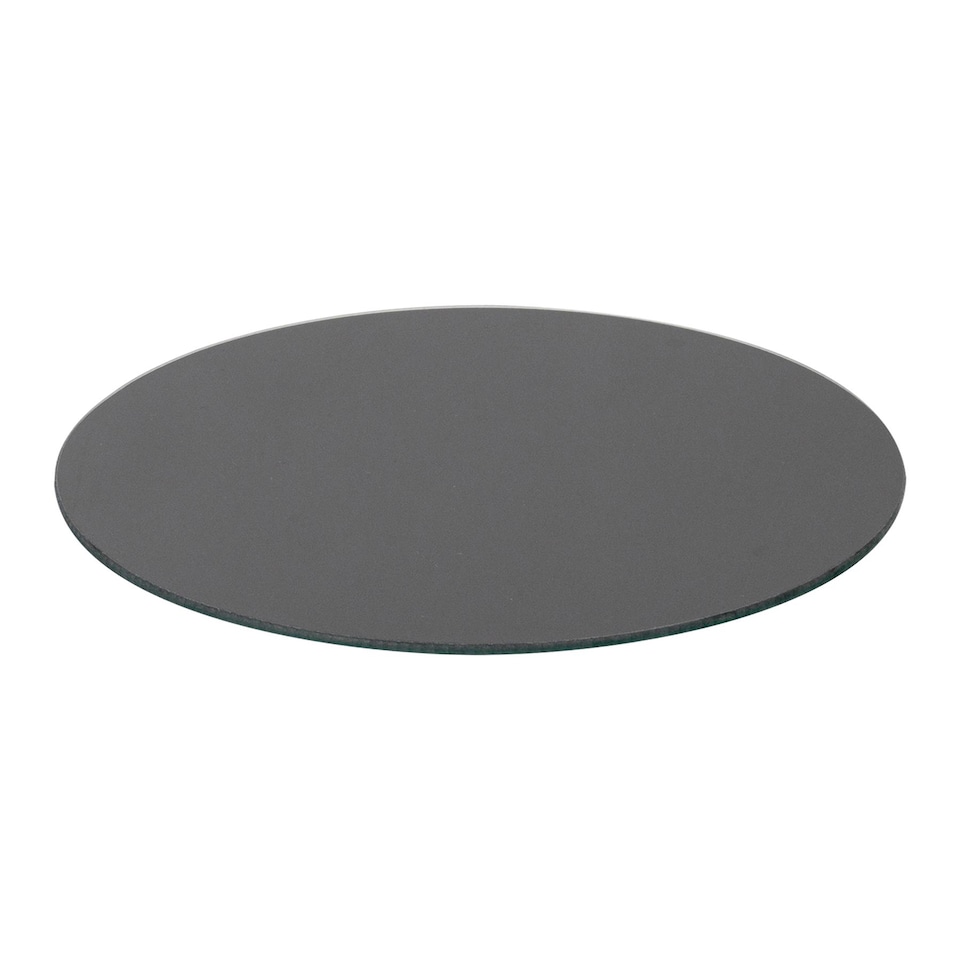 image 1 of Harbour Housewares Round Glass Kitchen Chopping Board - 30cm - Black | Black | Black