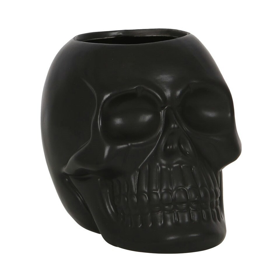 image 1 of Something Different Skull Toothbrush Holder - Black - One Size