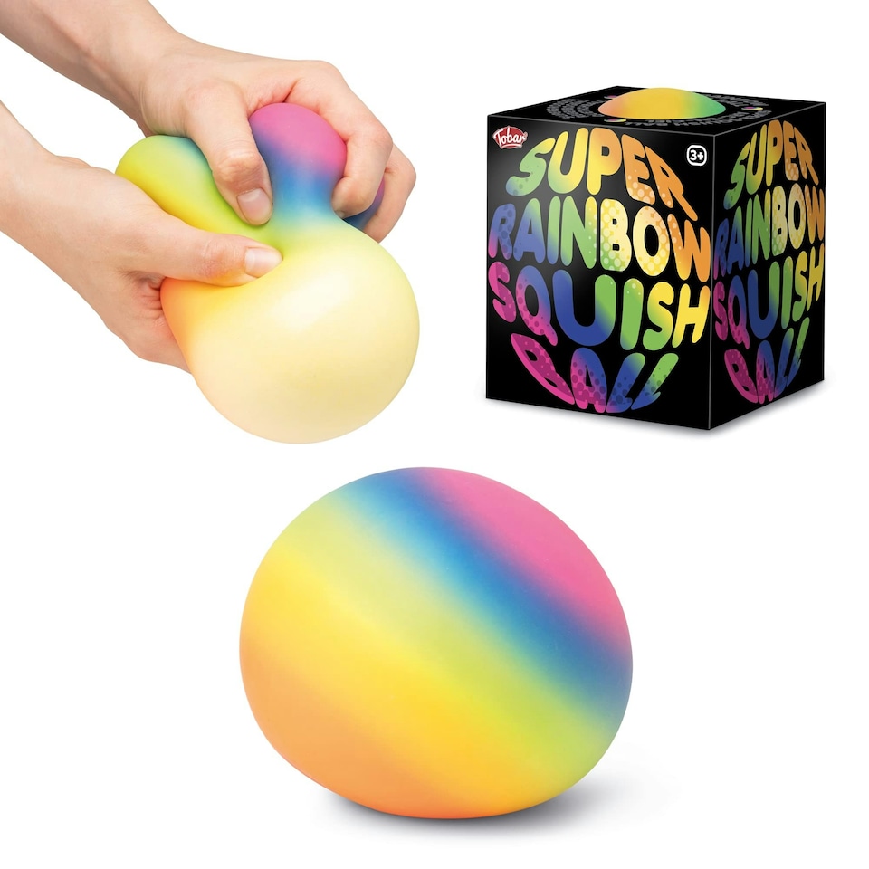 image 1 of Scrunchems Rainbow Stress Squish Ball