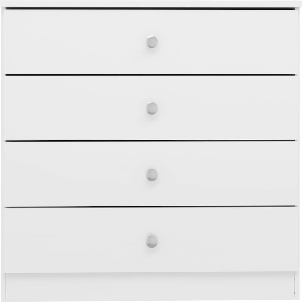 image 1 of Denver 4 Drawer Chest White