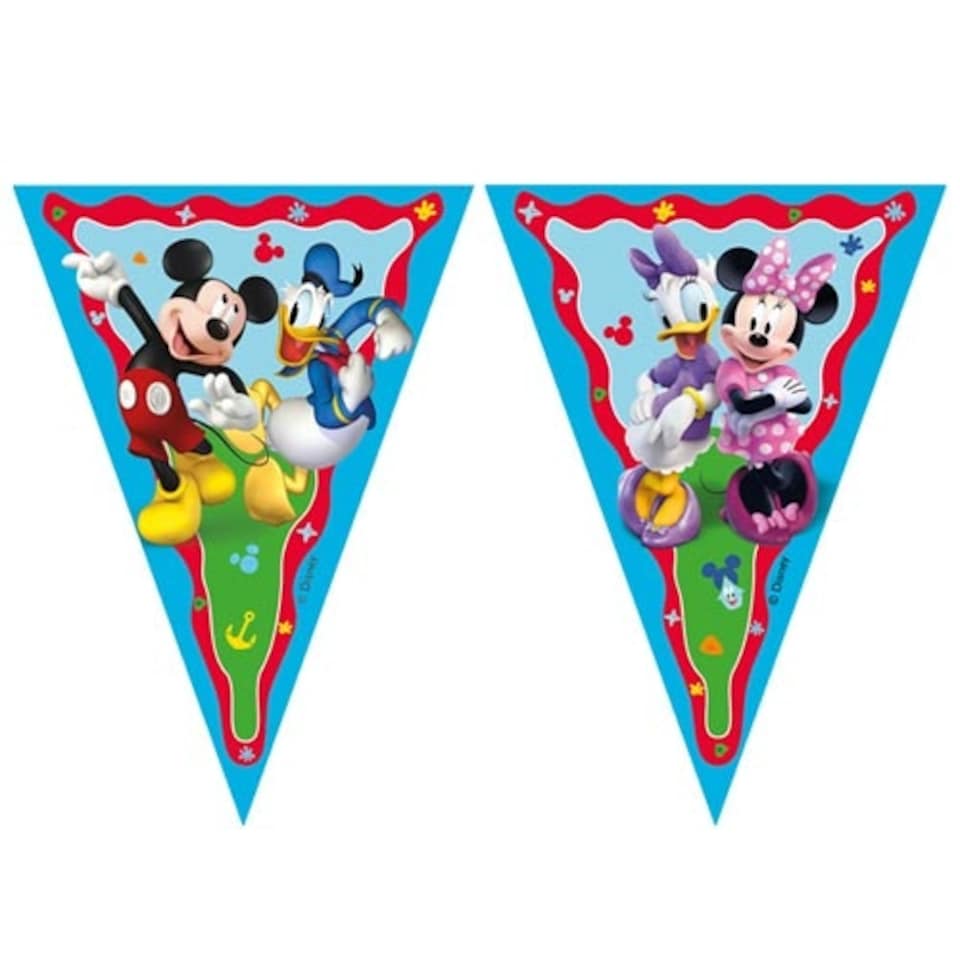 Disney Mickey Mouse Rock the House Paper Flag Bunting Banner 2m
