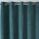 image 3 of Sundour Casa Eyelet Curtains Blue Blue | 66x90"